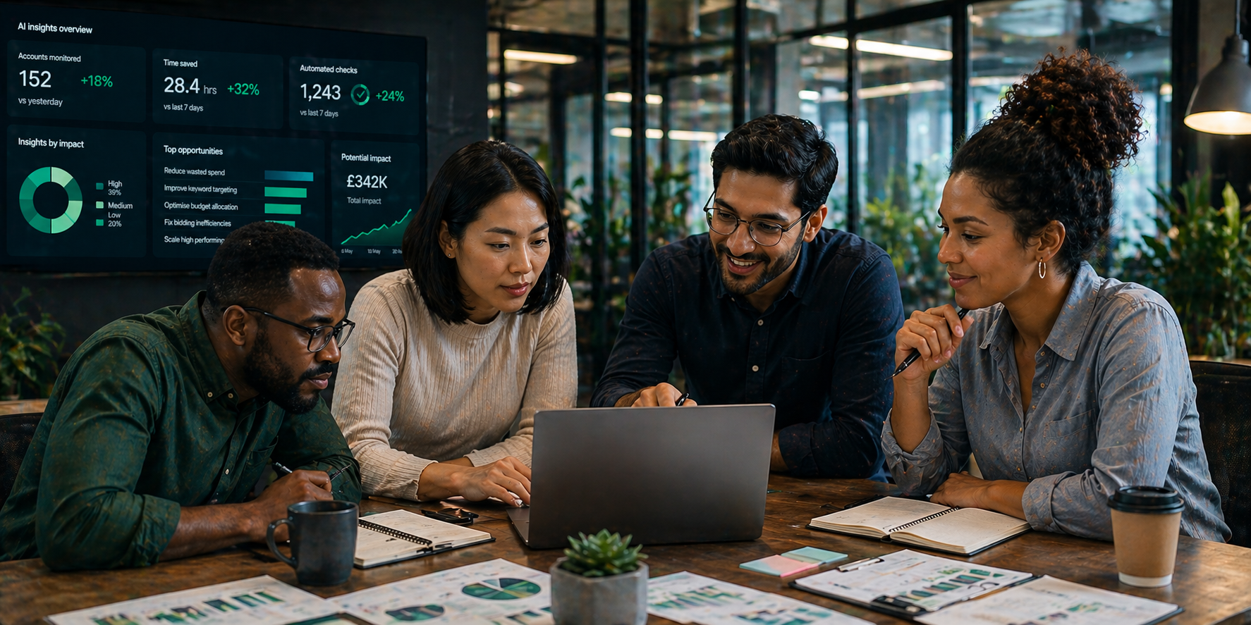 PPC and campaign teams using prioritised Google Ads insights
